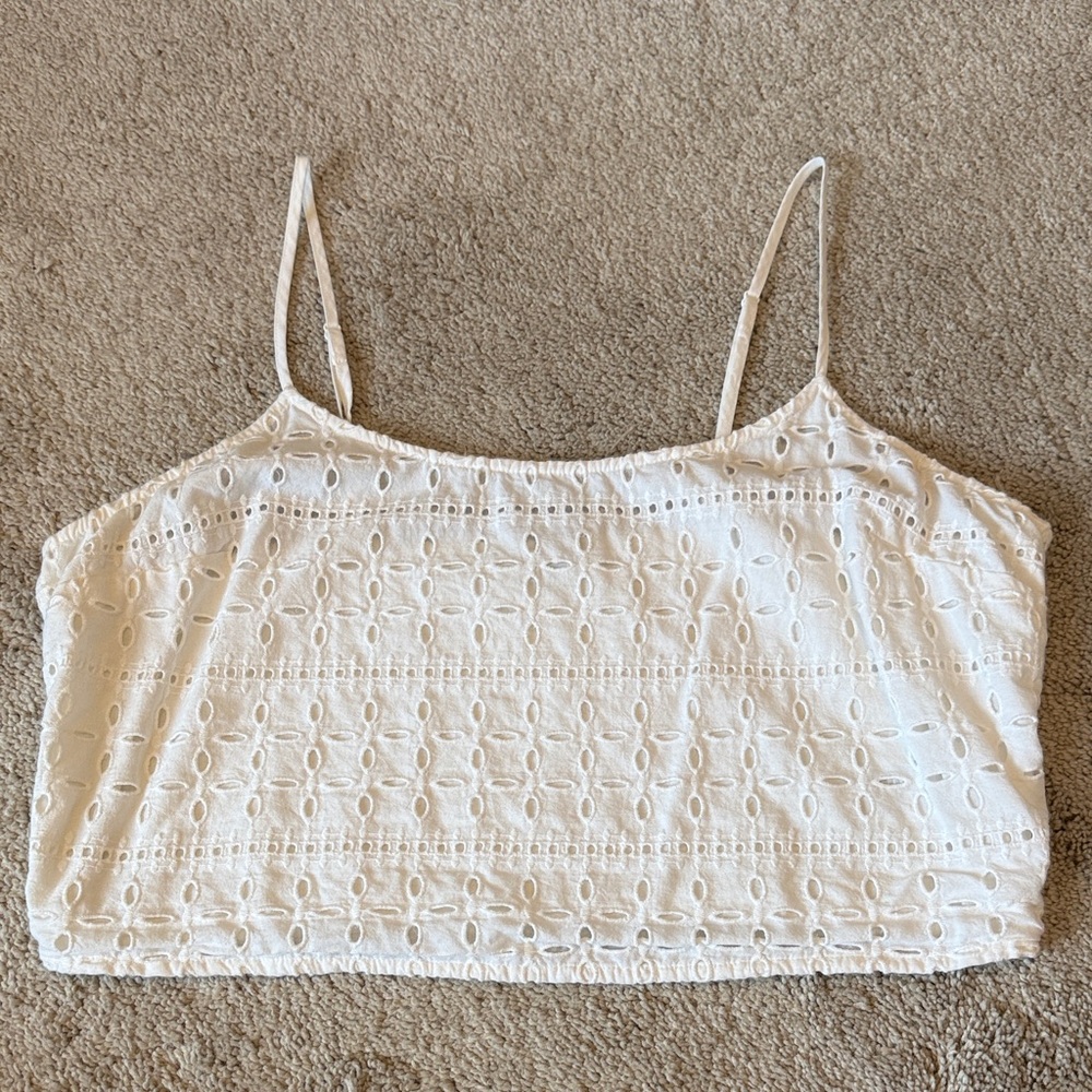 American Eagle Eyelet Crop Top